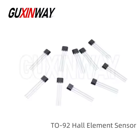 10pcs Hall Effect Sensor SS41F A3144 SS49E SS44E TO-92 Hall Element Sensor Motor 3 Pins for Arduino