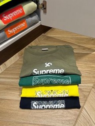 Supreme box logo tee Bandana Cross hoodie kaws