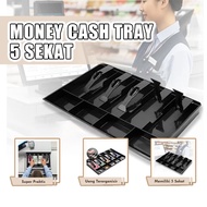 Cashier Cash Drawer 5-Section Money Cash Tray/ Cash Drawer Cash Drawer Cash Drawer Cashier Storage