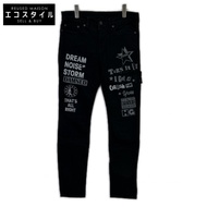 Hysteric Glamour 02193AP11 黑色 Logo 貼片牛仔褲 29 號 [二手]