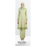 Kurung Scarffeya  Diana Kamila colour Sage Green