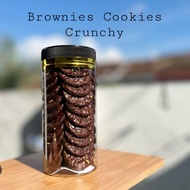Biskut Coklat Gelap Rangup (Brownies Cookies Bite Crunchy Brookies)
