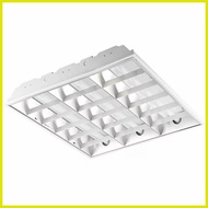 ◴ ◈ ♧ LOUVER HOUSING WHIT T8 LED TUBE LIGHT LED Ceiling Grille Lamp OFFICE LIGHTING
