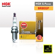 NGK SPARK PLUG G-POWER BR8EGP B8 ORIGINAL 100% RXZ Y125Z Y125ZR 125Z 125ZR DINAMIK RG RGV NSR TXR RA
