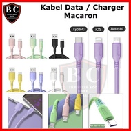 (RETAIL) Macaron 2A Micro & Type C Macaron Data Cable Strong and Flexible Data Cable