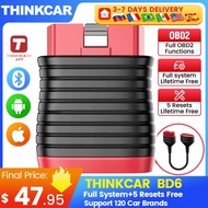 THINKCAR BD6  Bluetooth OBD2 Scanner, All System Diagnostic Tool for iOS & Android 5 Reset Services 