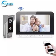 Anjielo Smart Home Remotely Unlock Home Doorbell with Camera Wifi Video Doorbell Intercom System IOS/Android Smart Phone