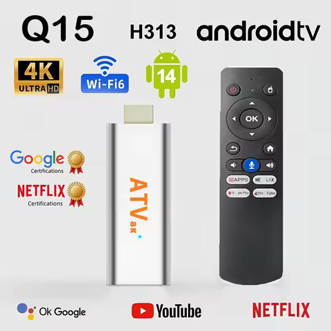Andorid Tv Stick H313 Android14 2.4G&5G Wifi Bluetooth 5.4 8K Video HDR10 Quad Core Cortex-A53 Airep