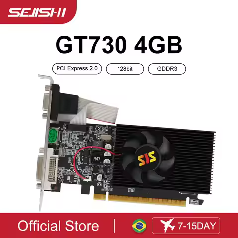 SJS Video Card GeForce GT730 Display Vga Cards 4GB DDR3 128Bit Computer Graphics Card for NVIDIA Gam