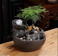 陶瓷流水擺設，流水噴泉。禪的空間。財源滾滾，風生水起， 風水/水晶擺設，招財進寶，家居擺 設，加濕器Ceramics waterfountain home decoration