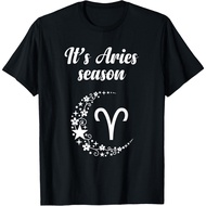 It'S Aries Season Aries Zodiac Sign March April T-Shirt