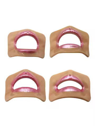 4 pcs Dental Laboratory Esthetics Lip Checking Teeth Arrangement , midline,4 Different Mouth Shape L