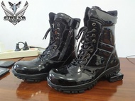 Sepatu pdl Tni Polri pdl jatah kilap resleting tanpa semir