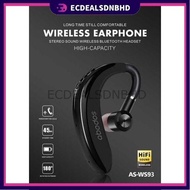 ABODOS WIRELESS EARPHONE STEREO BUNYI WIRELESS BLUETOOTH HEADSET MODEL BERKAPASITI TINGGI：-AS-WS93
