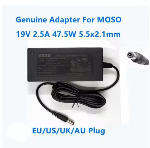 Genuine 19V 2.5A MOSO Switching Power Supply Charger MSA-Z2500IC19.0-48W-Q AC 47.5W AC DC Power Adap