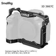 SmallRig 3667C 3668C 3669 Camera Cage Handle Grip 1/4" Expansion Holes Cold Shoe for Sony A7V/A7RV A