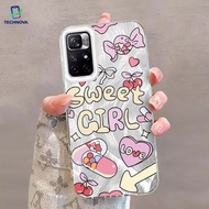 Redmi Capsule Heart IMD Hologram Feather Case Fashion Suitable for Redmi Note 9A 9I 12 9C 13 13C 9 1