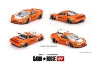 ** สั่งซื้อล่วงหน้า ** บ้าน X มินิ GT 1:64 NSX Kaido แข่ง V1ส้มรถโมเดล Diecast Gghe99zm