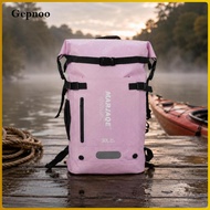 [Gepnoo] Waterproof Roll Closure Bag Front Zip Pocket Roll Closure Blue Carbon Fiber