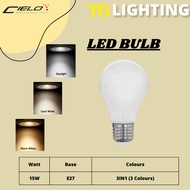 Cielo 15W LED Mentol Bulb 3 Warna Colour E27 Kepala Head 6000K 4000K 3000K