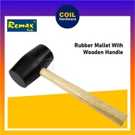 16oz 24oz REMAX / DOMINO Wood Handle Rubber Mallet Hammer / Tukul Mallet Getah REMAX / DOMINO Hammer