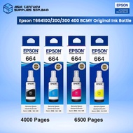 Epson T664 Original Refill Ink Bottle Epson T664100 Black / T664200 Cyan / T664300 Magenta / T664400