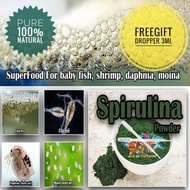 Spirulina Powder High Grade / Betta Fry Guppy Fish Food Kutu Air Shrimp Aquarium Fish