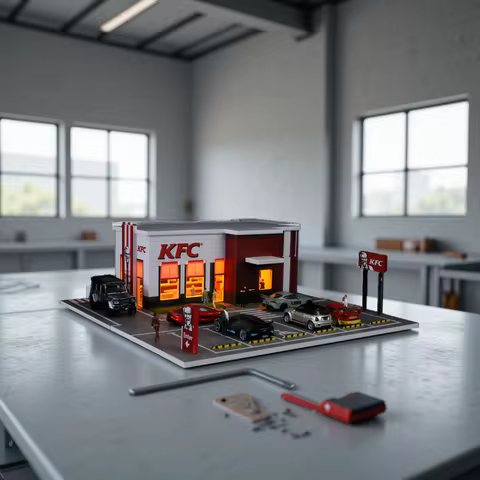 MoreArt 1:64 Restaurant Shop Assembling Scene Scene Model