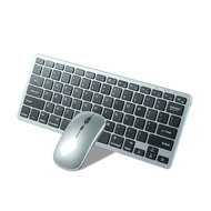Wireless Mini Bluetooth 5.0ชุดคีย์บอร์ดและเมาส์3โหมดมัลติมีเดียแบบชาร์จไฟได้ Water Proof Keyboard Mouse Combo สำหรับแล็ปท็อปแท็บเล็ต Notebook