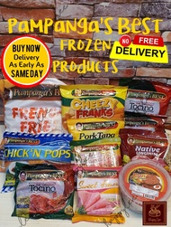 Pampanga's Best Frozen Products Tocino Longganisa Tapa Sisig Sweet Ham Burger Patties BBQ Hotdog Nug