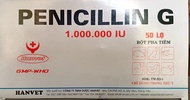 PENICILLIN G 1.000.000 iu Hanvet Bột pha dùng cho động vật. hộp 50 lọ Peni