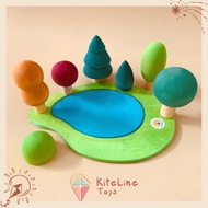 KAYU Bundling Avdar Toys Summer Lake X Chubby Forest Set Wooden Educational Toys Montessori Toys Woo