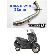 Yamaha XMAX 250 32mm Project79 Manifold Universal Stainless Steel Link Pipe Modification XMAX250 V1 V2 Accessories Motor