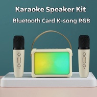 Karaoke Bluetooth Speaker Adults and Kids Portable Bluetooth PA Speaker System with Dual Wireless Microphones for Home Gift