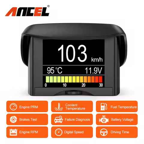Ancel A202 On-board Computer For Car OBD2 Digital Display Fuel Consumption Speed Voltage Water Tempe