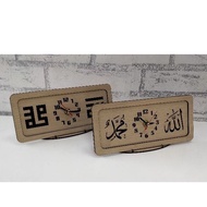 Laser Wood Clock Laser Wood Clock Table Clock Souvenir Wooden Clock