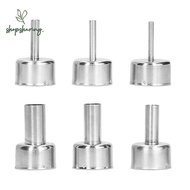 SHOPSHARING for SMD Rework Station Accessory, Stainless Steel Round Nozzle Shape 858D Hot Air Rework