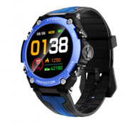 Others - DK10智慧藍牙通話心率血壓監控計步運動戶外防水全觸大屏手錶（藍色）