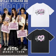 S-5XL 2025 Twice World Tour Merch T-Shirt | Twice NAYEON Same Style Shirt Twice Fans Support