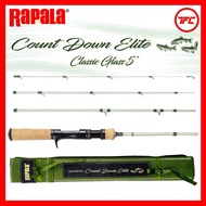 RAPALA Countdown Elite Glass 5’ BFS Finesse Spinning & Baitcasting Travel Rod Count Down UL BC Joran