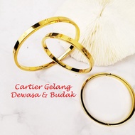 * Ready Stock * Emas Korea Cartier Gelang Dewasa & Budak Cartier Bracelet