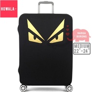 HOWALA Monster Travel Luggage Protector Cover Stretchable for Luggage Size 22 - 24 inch (Medium)OWALA Monster Travel Lug