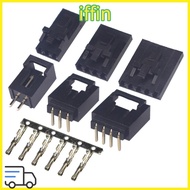 IFFIN 5Sets Pin Header Housing, Straight Pin With Buckle Dupont Connector Kit,  Single Row Good Cond
