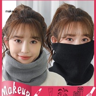 [Mk] Neck Gaiter Winter Scarf Simple Style Neck Gaiter Unisex Winter Neck Gaiter Thick Plush Lining 