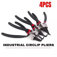 Piggy Anton 4pcs Industrial Circlip pliers set Curved Straight Tip Multifunctional Hand Tools