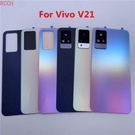 V 21 Housing For Vivo V21 4G 5G 6.44" Battery Cover Repair Replace Back Door Phone Rear Case + Logo 
