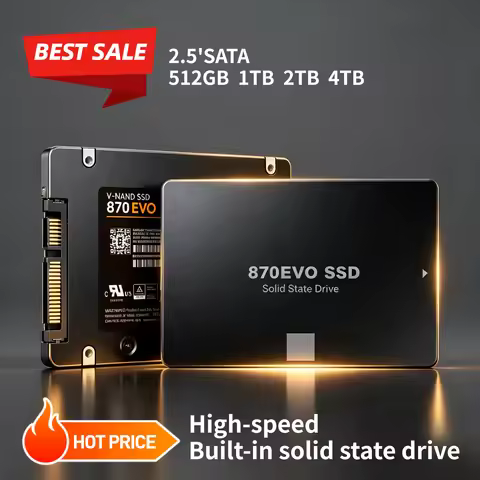 Fast and stable 870 EVO SSD 1TB 2TB 4TB, 2.5-inch SATA3 internal hard drive for laptops, microcomput