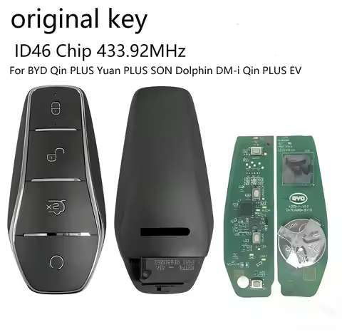 Origianl K2TF4-41A-F4AT ID46 Chip 433.92MHz Car Remote Key For BYD Qin PLUS Yuan PLUS SON Dolphin DM