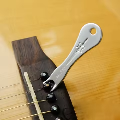 1PCS Stainless Steel Acoustic Guitar String Nail Peg Pulling Puller Bridge Pin Remover Handy Tool Br