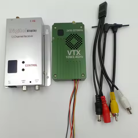 2.4ghz10WVTX image transmission through the drone image transmission high power long distance spot v